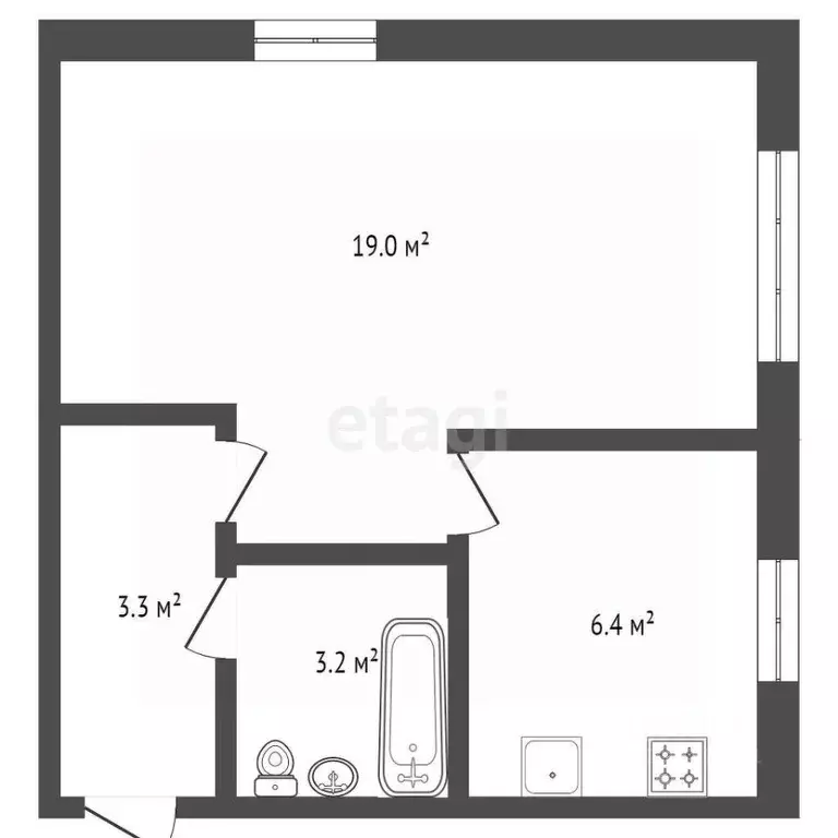 1-к кв. Удмуртия, Ижевск ул. Свободы, 122 (31.5 м) - Фото 1