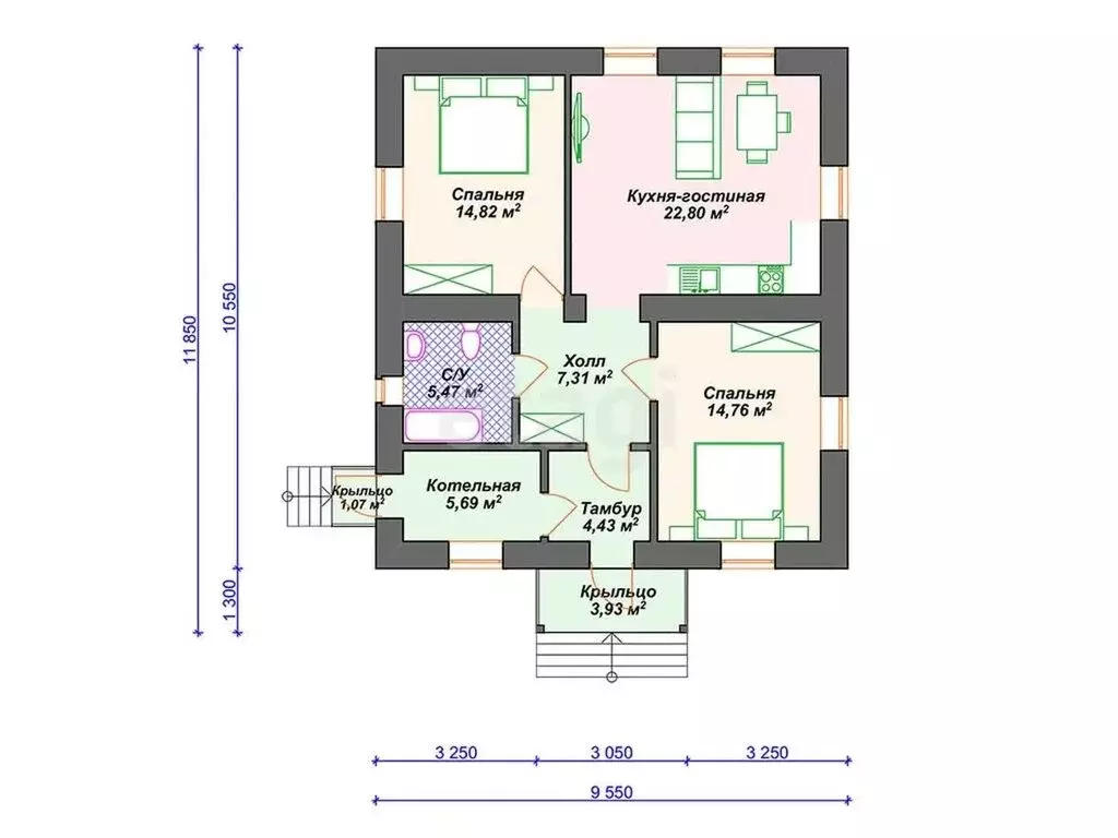 Дом в Тульская область, городской округ Тула, деревня Верхняя Иншинка ... - Фото 1