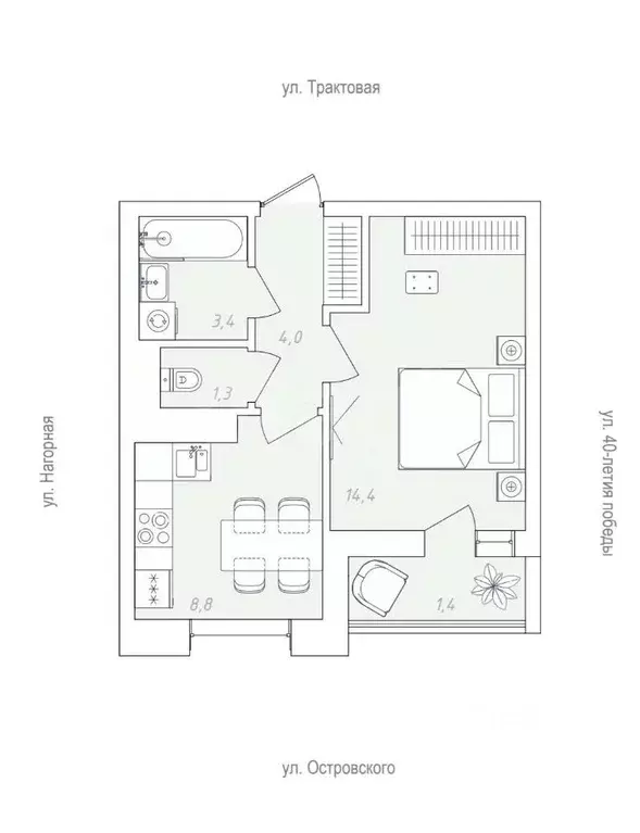 1-к кв. Пермский край, Пермь пос. Новые Ляды, Новый Звездный жилой ... - Фото 2