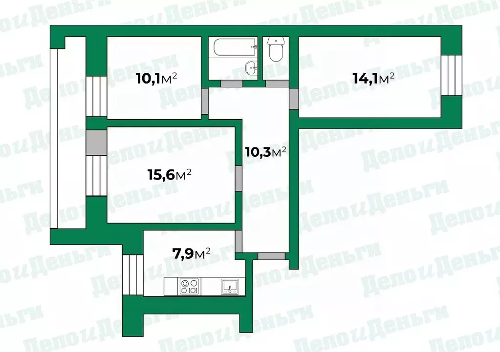 3-к кв. Кировская область, Киров Пролетарская ул., 25 (62.5 м) - Фото 0