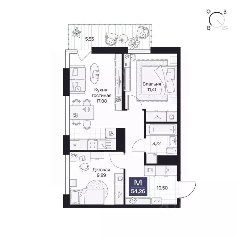 2-к кв. Волгоградская область, Волгоград просп. Имени В.И. Ленина, 59Г ... - Фото 1
