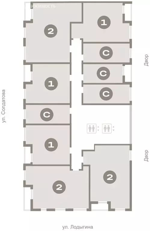 Квартира-студия: Пермь, улица Солдатова (22.97 м) - Фото 2