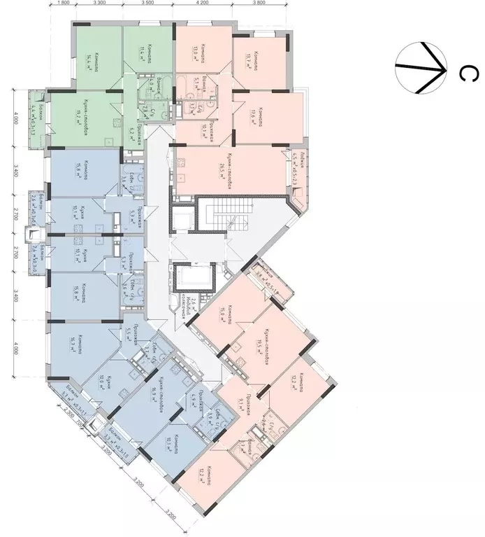 3-к кв. Удмуртия, Ижевск ул. Холмогорова, 89 (76.3 м) - Фото 1