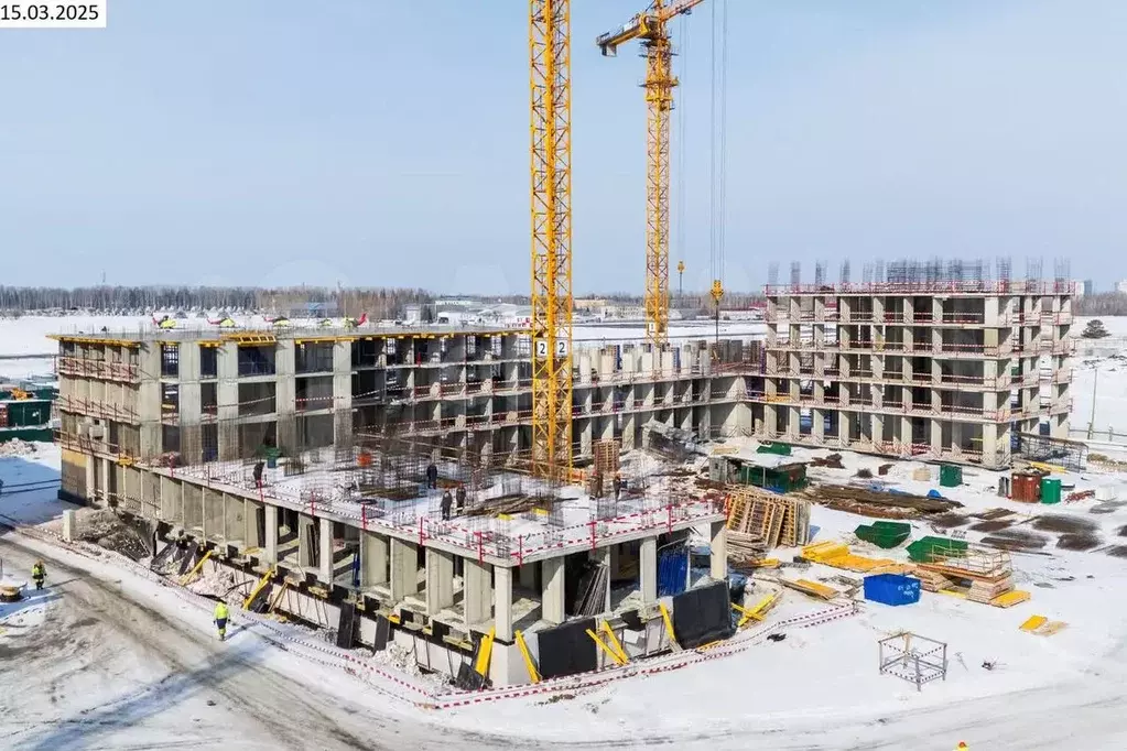 2-к. квартира, 56 м, 9/15 эт. - Фото 1
