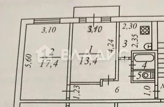 2-к кв. Коми, Сыктывкар Коммунистическая ул., 64 (47.0 м) - Фото 2