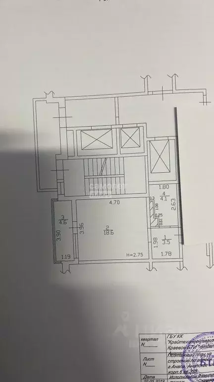 Студия Краснодарский край, Анапа Анапское ш., 24к6 (30.0 м) - Фото 1