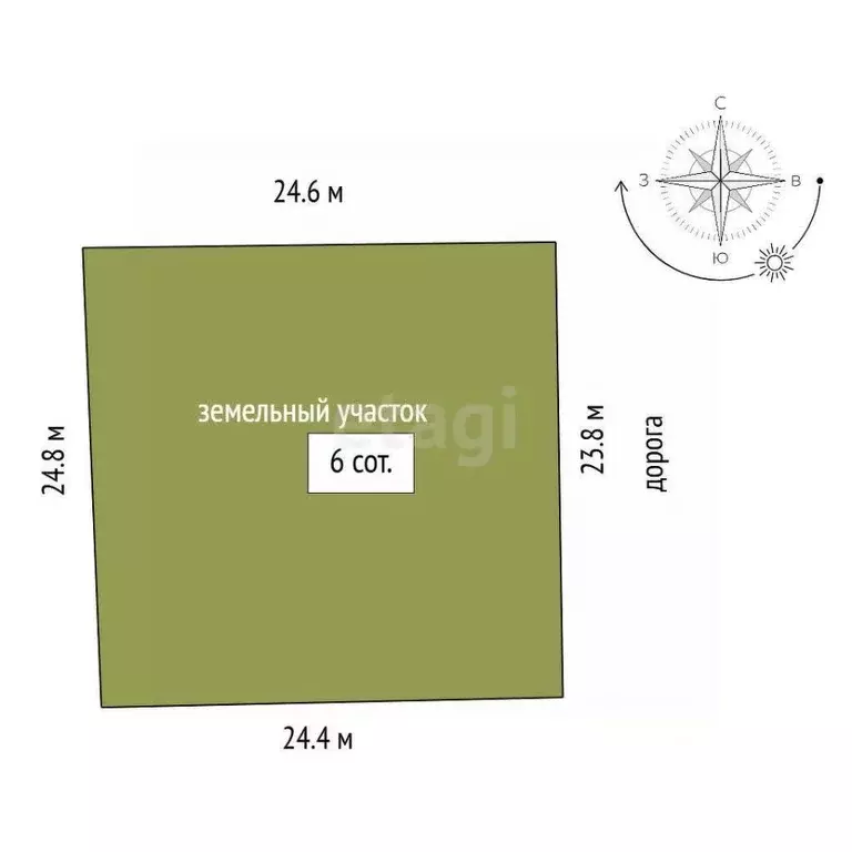 Участок в Крым, Ленинский район, с. Чистополье ул. Виноградная (6.0 ... - Фото 2