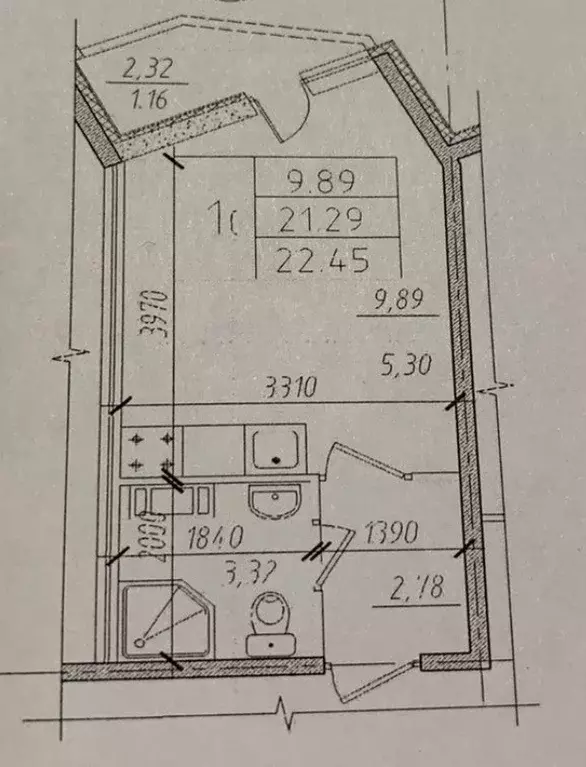 Продаётся квартира-студия, 22 м - Фото 1
