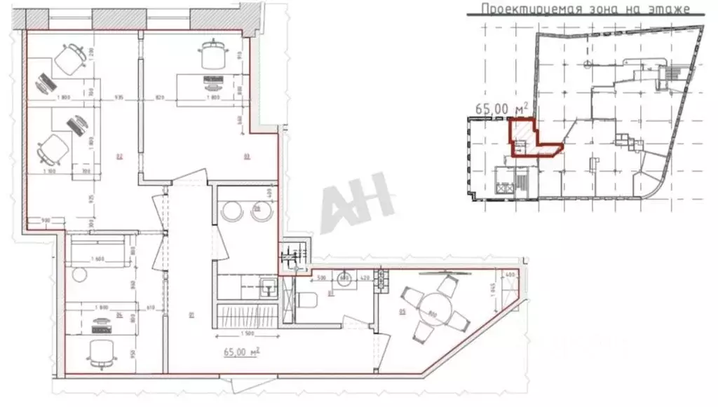 Офис в Москва Малая Сухаревская пл., 12 (74 м) - Фото 2