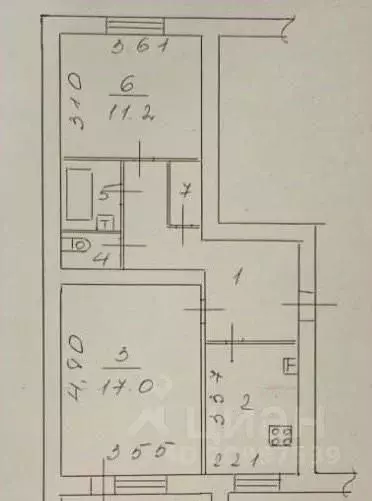 2-к кв. Новгородская область, Великий Новгород Московская ул., 28к1 ... - Фото 1