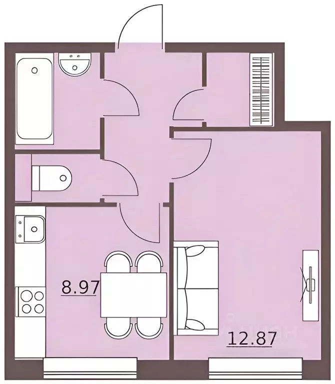 1-к кв. Московская область, Балашиха Саввино мкр, ул. Народного ... - Фото 2