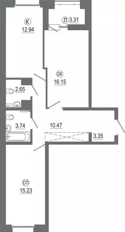 2-к кв. Иркутская область, Иркутск ул. Маврикия Слепнева, 4 (67.7 м) - Фото 1