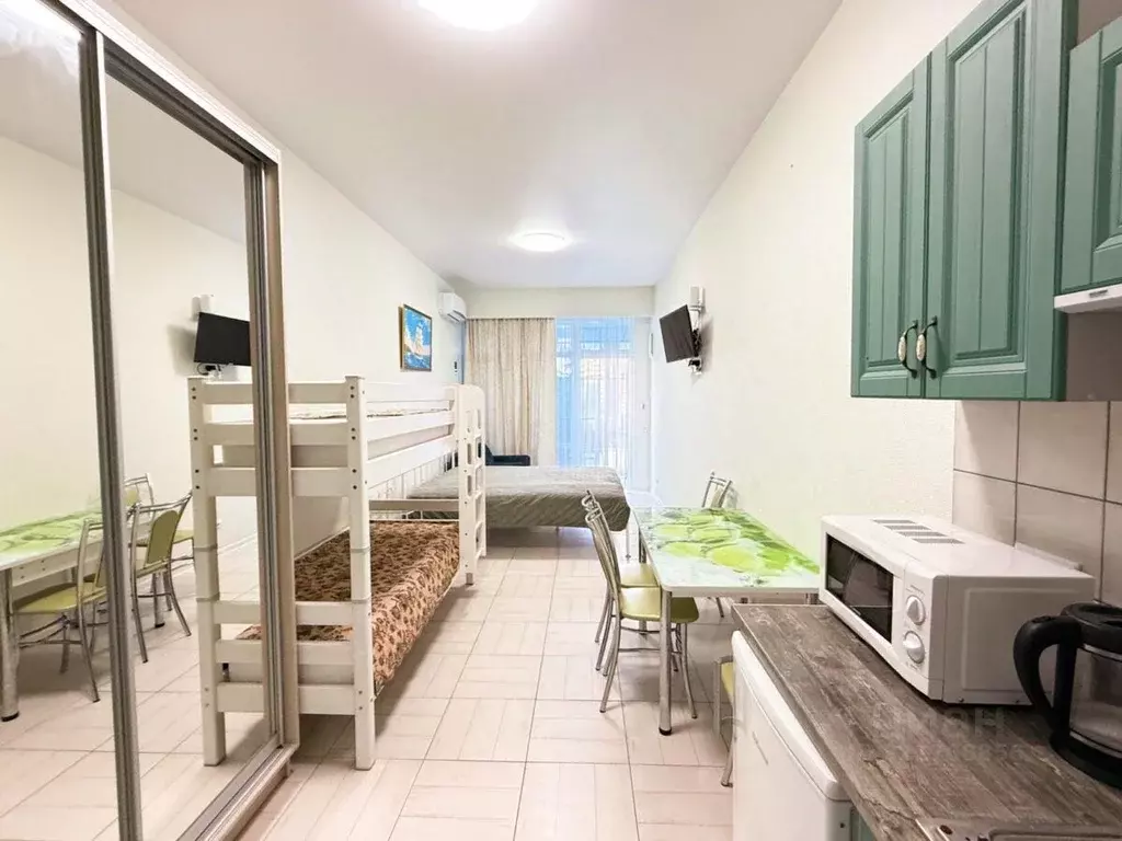 1-к кв. Крым, Алушта муниципальный округ, пос. Семидворье, Волна мкр ... - Фото 1