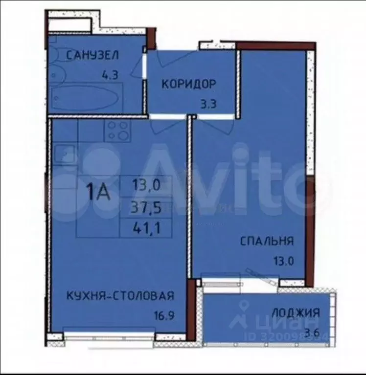 1-к кв. Тульская область, Тула городской округ, с. Осиновая Гора, ... - Фото 0