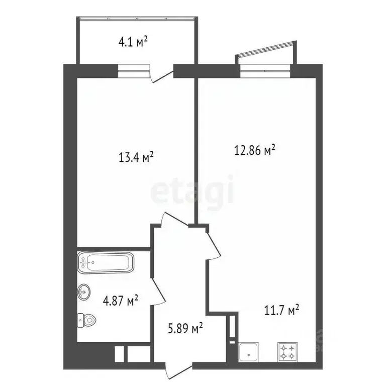 2-к кв. Красноярский край, Красноярск ул. 3-я Краснодарская, 1 (49.37 ... - Фото 2