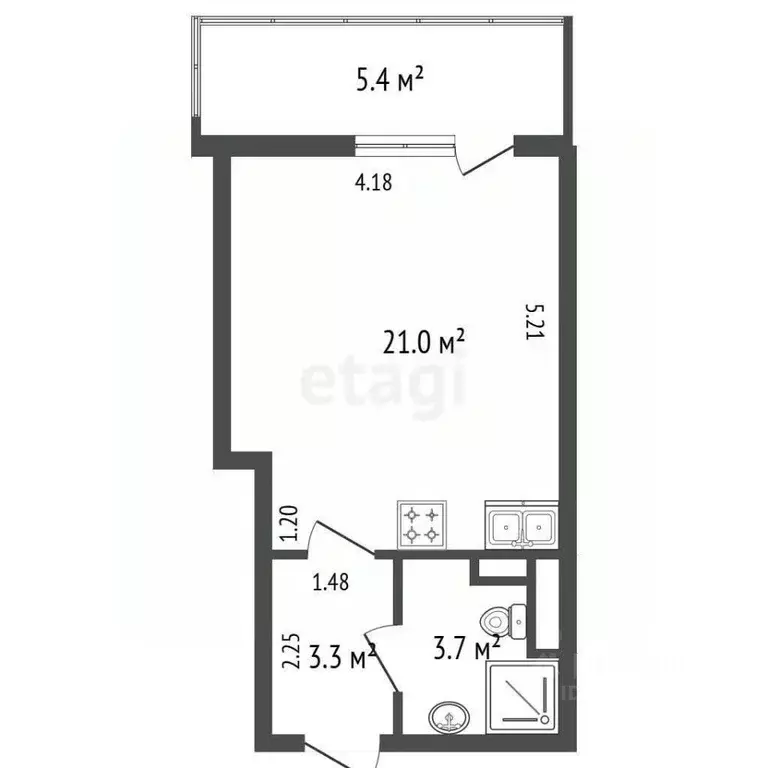 Студия Ленинградская область, Кудрово г. Всеволожский район, Заневское ... - Фото 2
