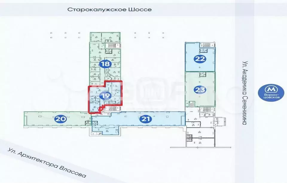 162,2 м2/ Продажа офиса на 2 этаже / 30 м от метро/ЮЗАО м.Воронцовская - Фото 0