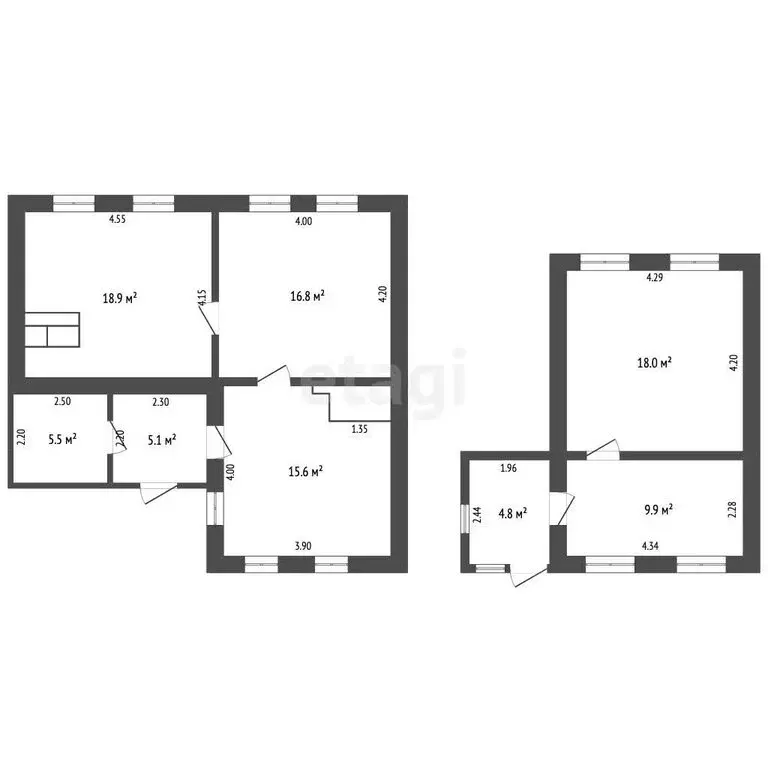 Дом в Майский, Советская улица (32.7 м) - Фото 1