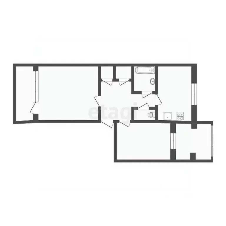 2-к кв. Севастополь ул. Пожарова, 6 (55.1 м) - Фото 2