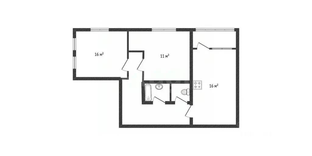2-к кв. Краснодарский край, Краснодар Имени Петра Метальникова мкр, ... - Фото 2