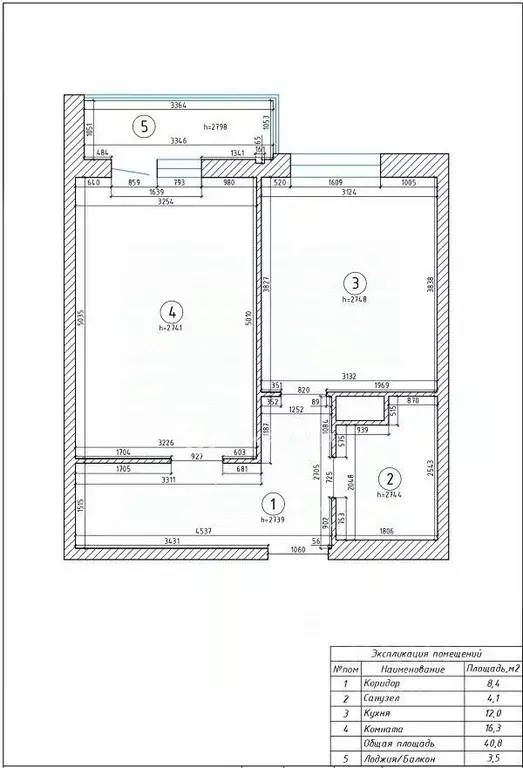 1-к кв. Санкт-Петербург Коломяжский просп., 11 (40.8 м) - Фото 2