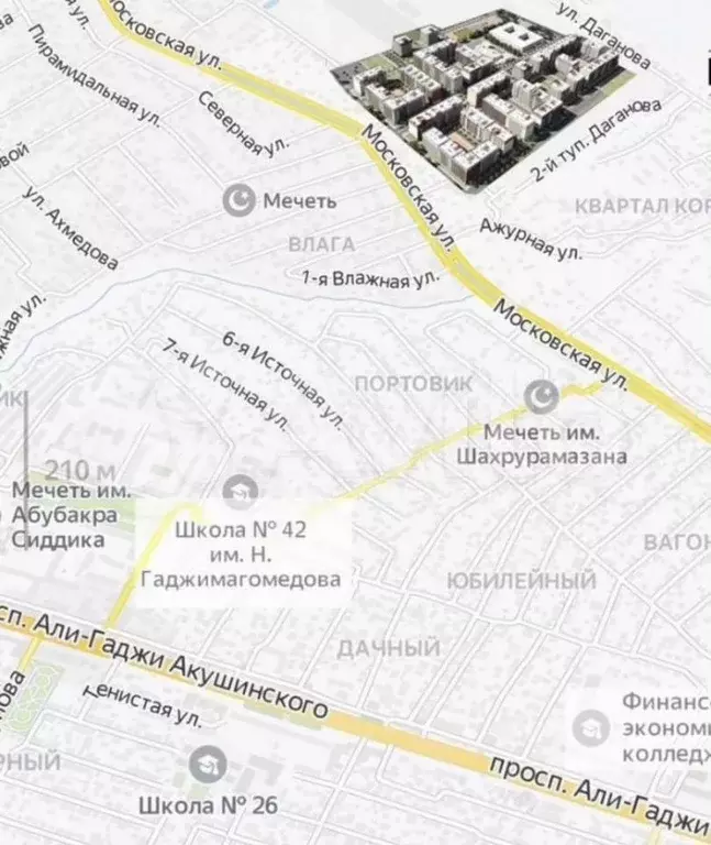 Квартира-студия, 28 м, 6/8 эт. - Фото 1