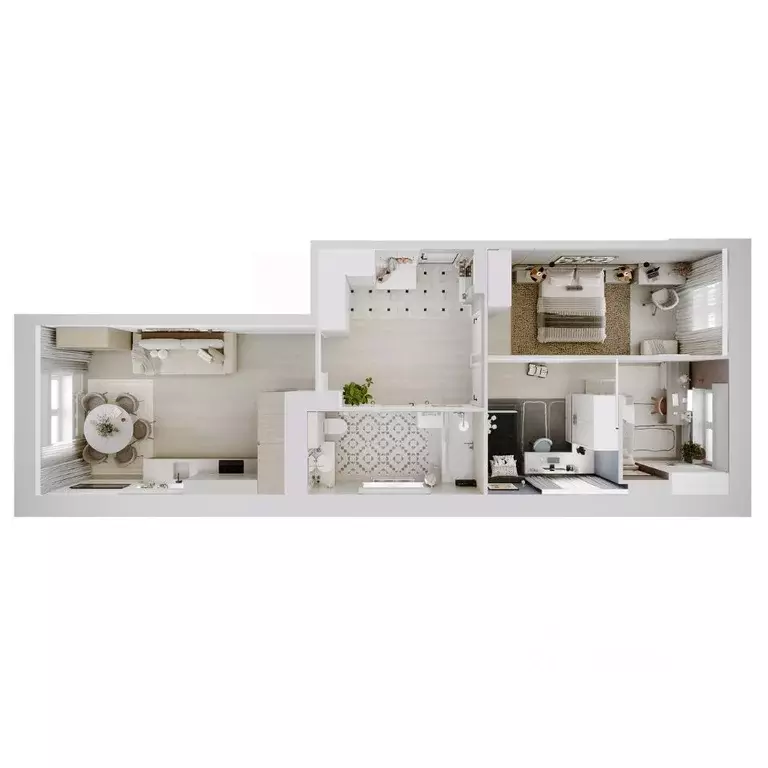 3-к кв. Пермский край, Пермь Парковый просп., 24 (66.6 м) - Фото 2