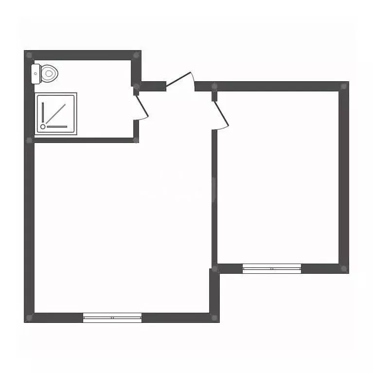 1-к кв. Амурская область, Свободный Октябрьская ул., 55 (32.3 м) - Фото 1