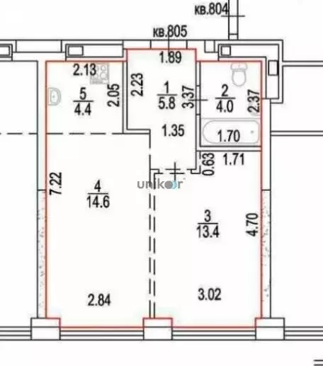 2-комнатная квартира: Уфа, бульвар Ибрагимова, 90/2 (42.2 м) - Фото 0