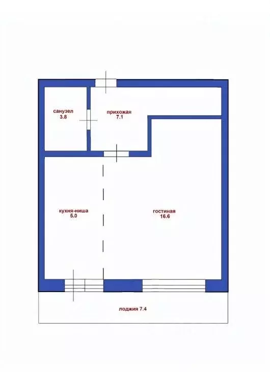 Студия Кемеровская область, Кемерово ул. Серебряный Бор, 24к5 (36.2 м) - Фото 1