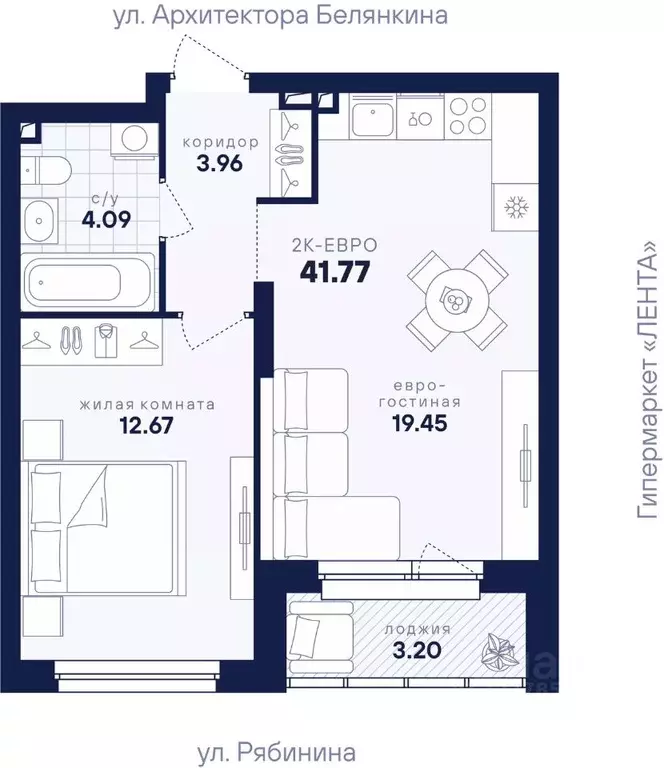 1-к кв. Свердловская область, Екатеринбург Академический мкр, ... - Фото 1