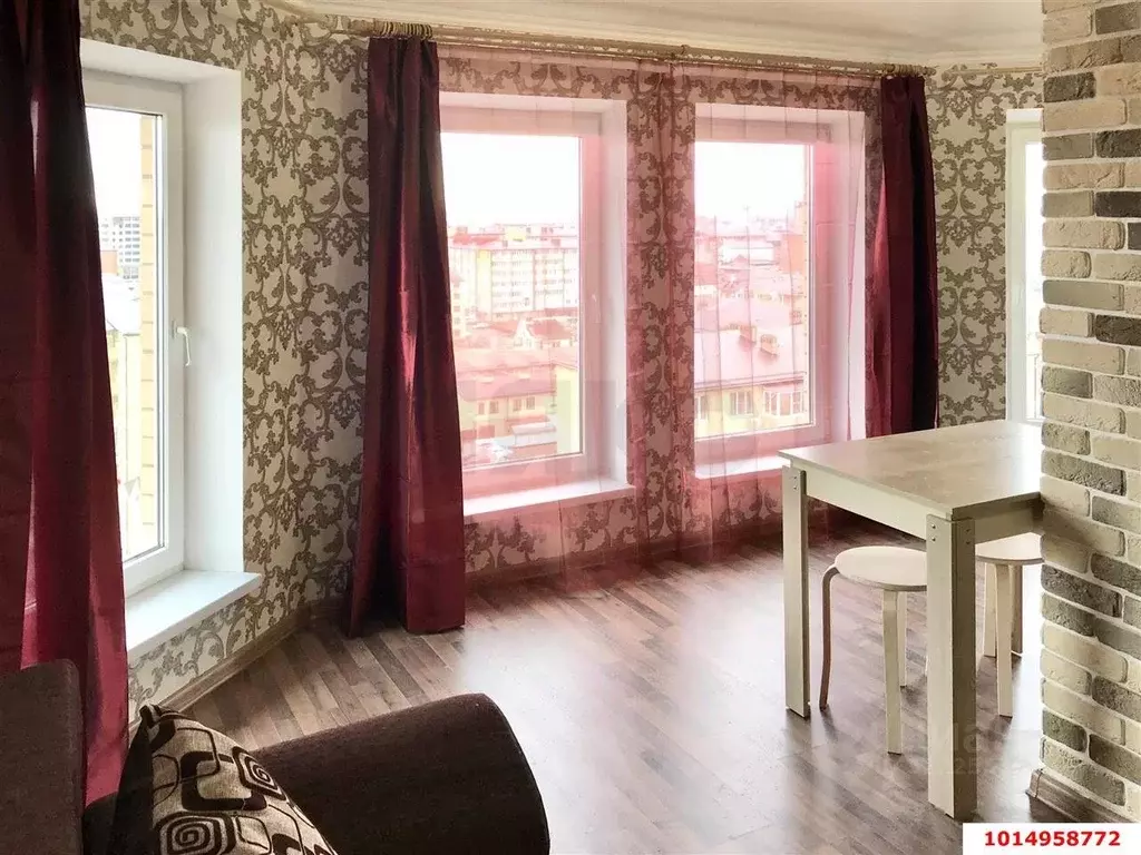1-к кв. Краснодарский край, Краснодар ул. Имени В.М. Комарова (34.5 м) - Фото 1