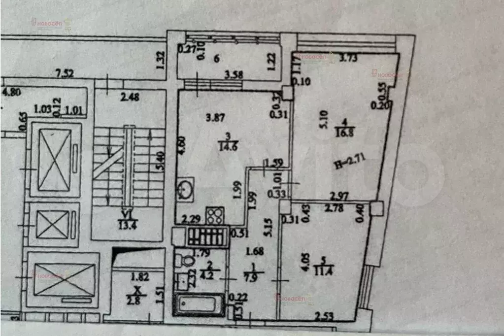 2-к. квартира, 55 м, 10/25 эт. - Фото 0
