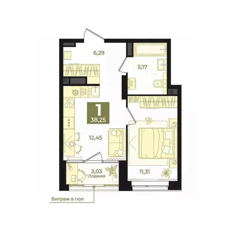 1-к кв. Свердловская область, Екатеринбург Втузгородок жилрайон, Б26 ... - Фото 1