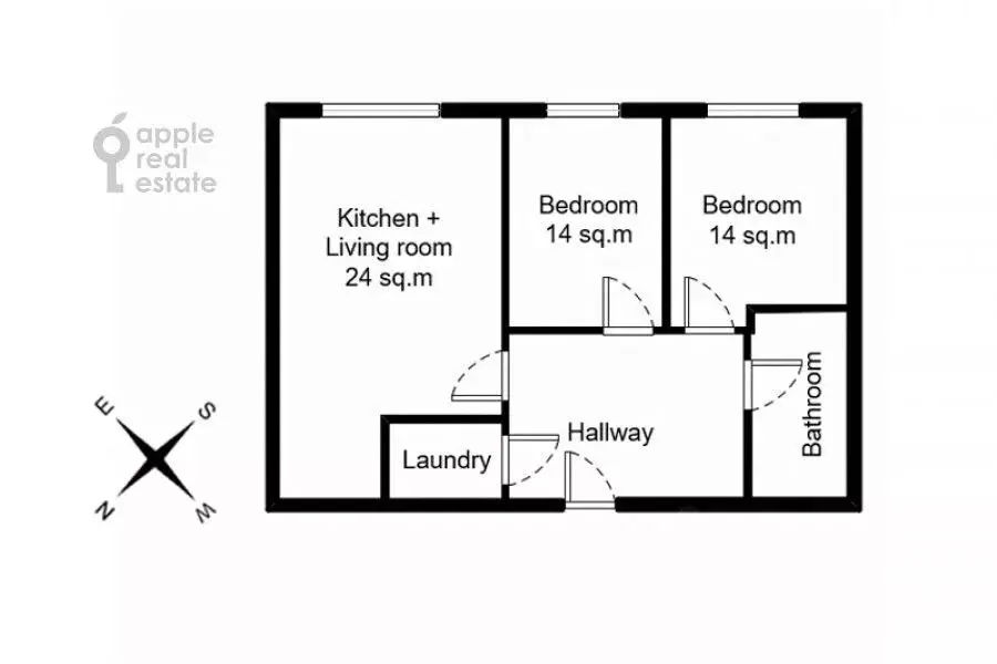 3-к кв. Москва Ленинградский просп., 35С2 (62.0 м) - Фото 2