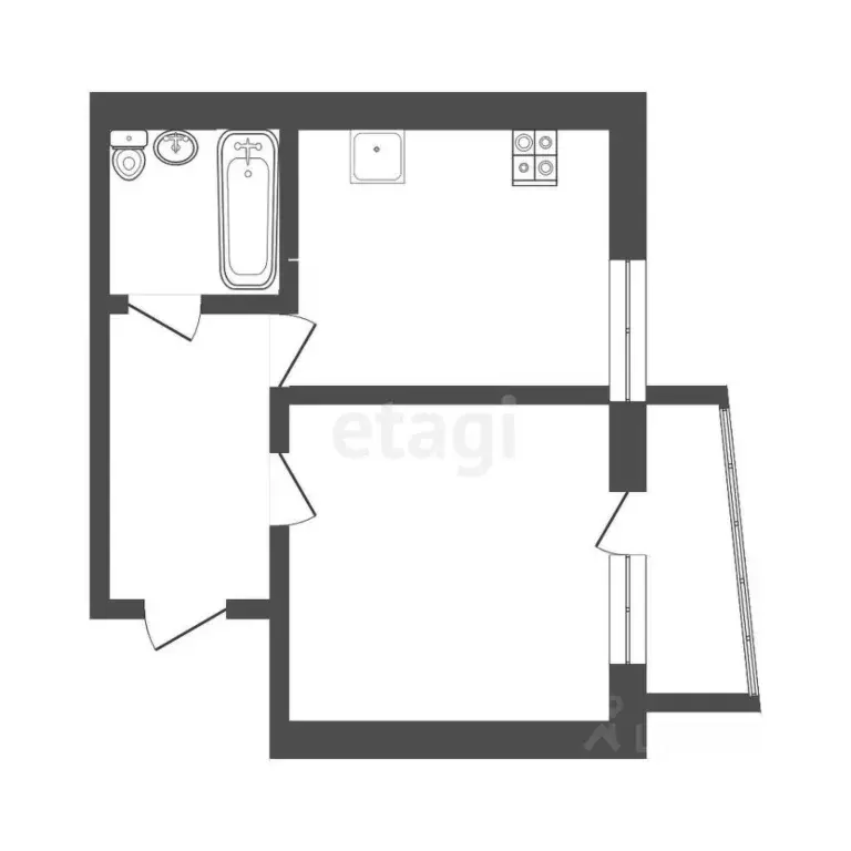 1-к кв. Мордовия, Саранск ул. Гагарина, 98 (36.3 м) - Фото 0
