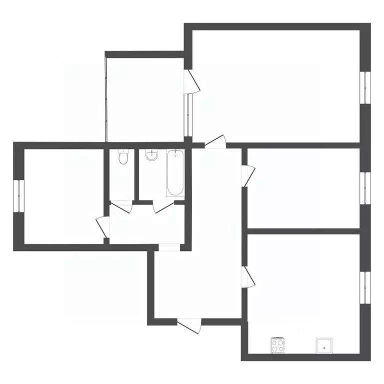 3-к кв. Тюменская область, Тюмень ул. Клары Цеткин, 61к2 (92.3 м) - Фото 1