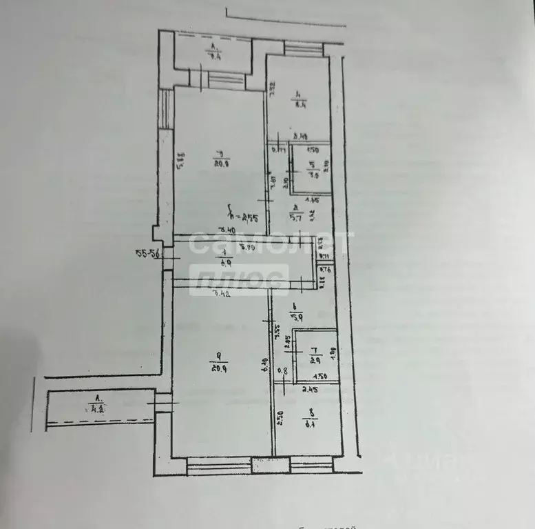 3-к кв. Башкортостан, Уфа ул. Менделеева, 162 (79.8 м) - Фото 2