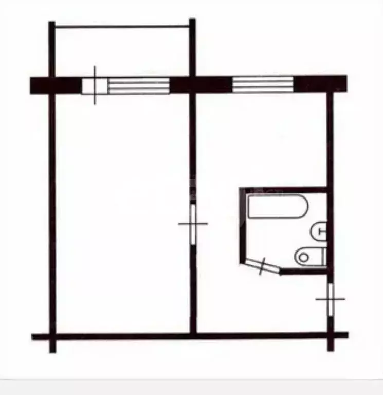 1-комнатная квартира: Болохово, Болохово, Первомайская улица, 2 (32 м) - Фото 1