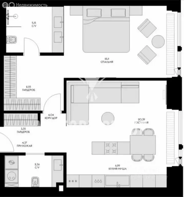2-комнатная квартира: Москва, улица Братьев Фонченко, 1к3 (67.3 м) - Фото 2