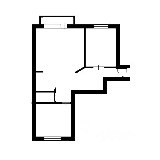 2-к кв. Новосибирская область, Новосибирск Большая ул., 652 (47.0 м) - Фото 1