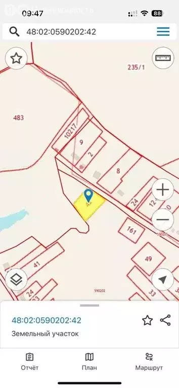 Участок в село Кузовка, Центральная улица (30 м) - Фото 1