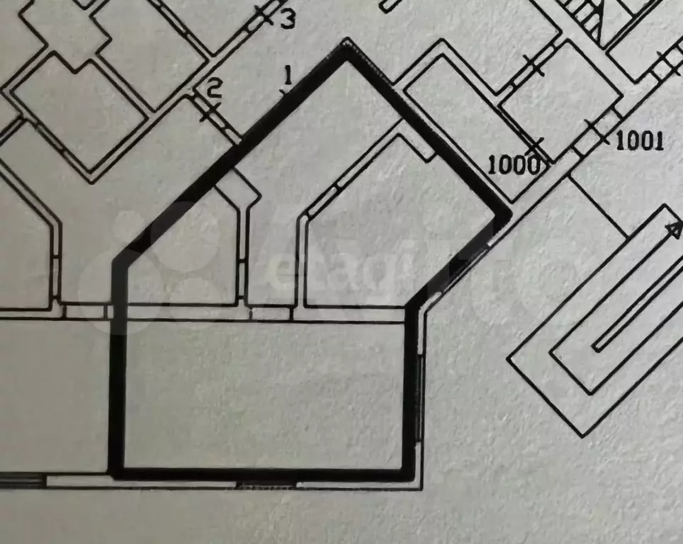 1-к. квартира, 50,9 м, 1/3 эт. - Фото 0