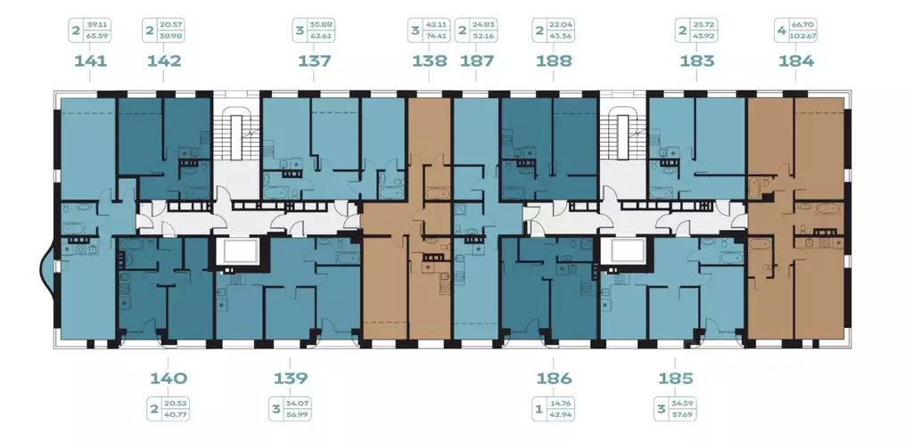 2-к кв. Иркутская область, Иркутск наб. Верхняя, 131 (65.39 м) - Фото 1