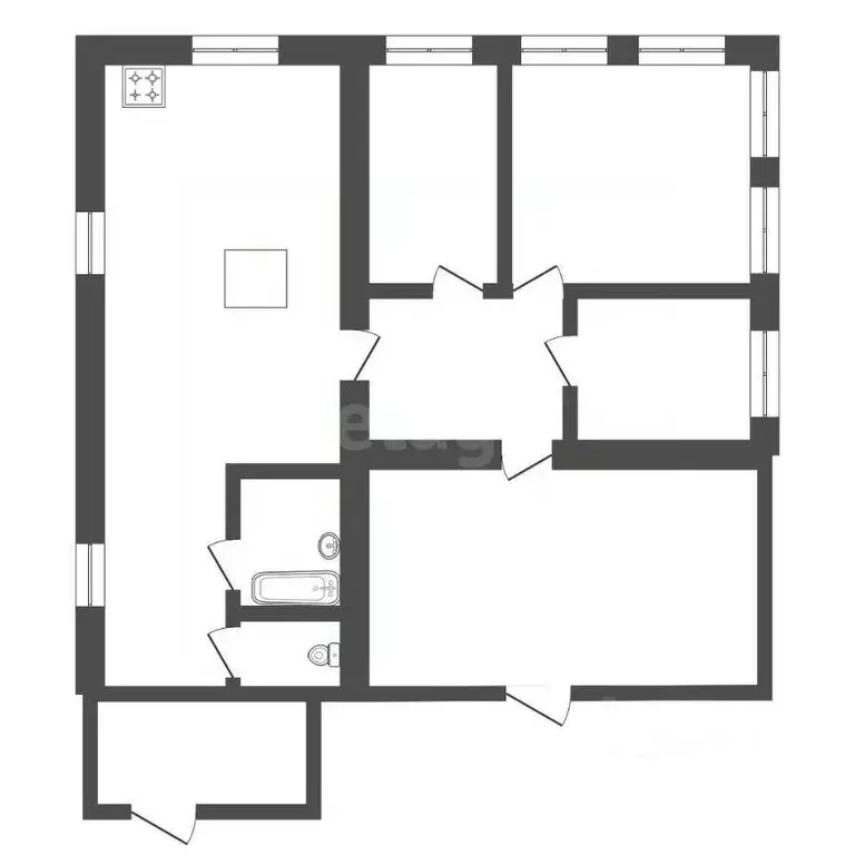 Дом в Амурская область, Благовещенск пос. Астрахановка,  (90 м) - Фото 2