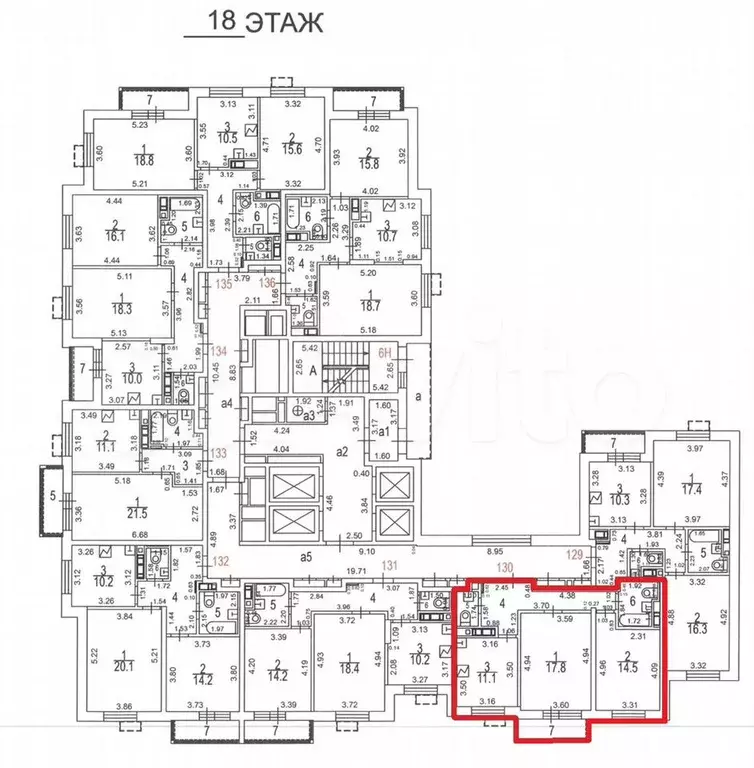 Аукцион: 2-к. квартира, 59,6 м, 18/22 эт. - Фото 0