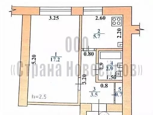 1-к кв. Мордовия, Саранск ул. Степана Разина, 23 (30.0 м) - Фото 2