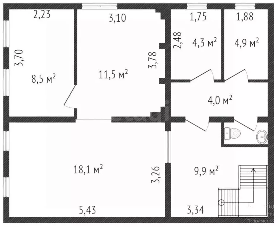 3-к кв. Ярославская область, Ярославль Республиканская ул., 70 (71.8 ... - Фото 0