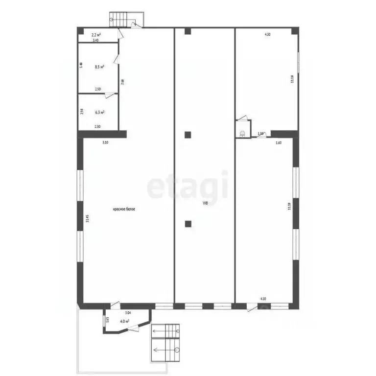 Торговая площадь в Ростовская область, Кашары сл. ул. Ленина, 77 (283 ... - Фото 1