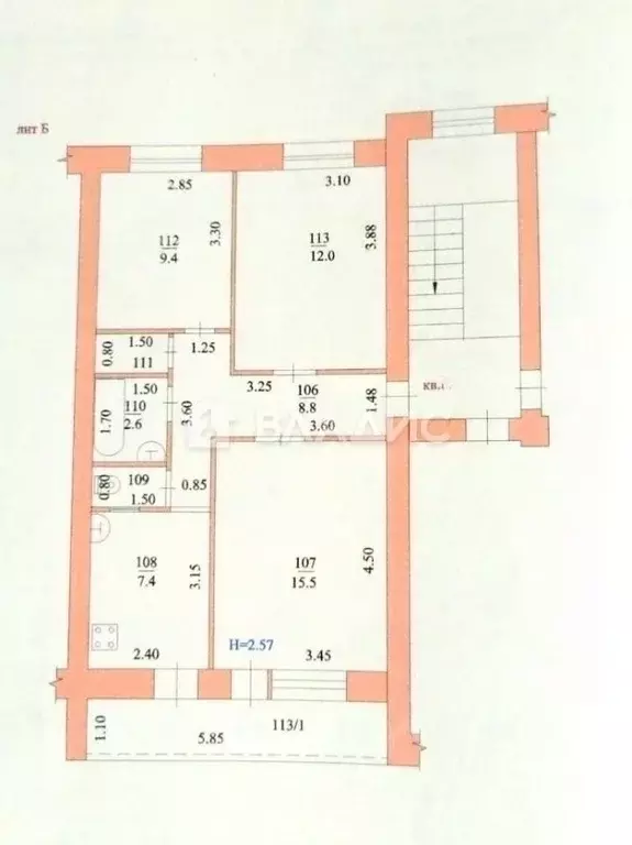 3-к кв. Краснодарский край, Ейск ул. Плеханова, 1 (58.0 м) - Фото 1